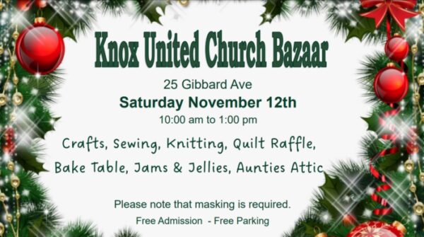Knox United Church Bazaar and Quilt Raffle