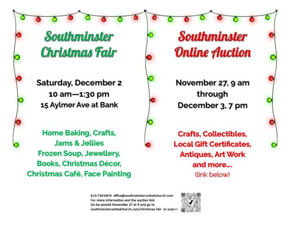 Southminster Christmas Fair and Online Auction
