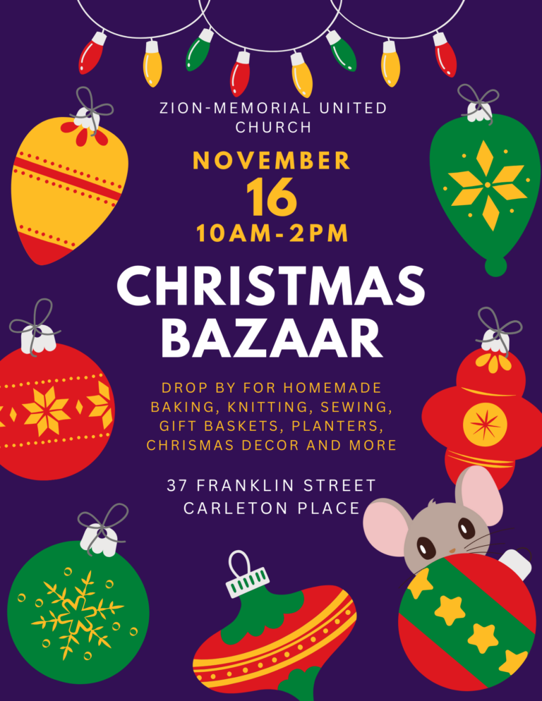 Christmas Bazaar – Zion-Memorial UC