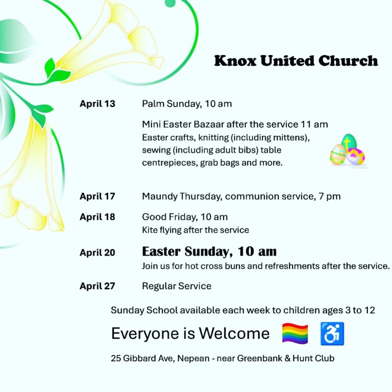 Easter services/Easter Bazaar