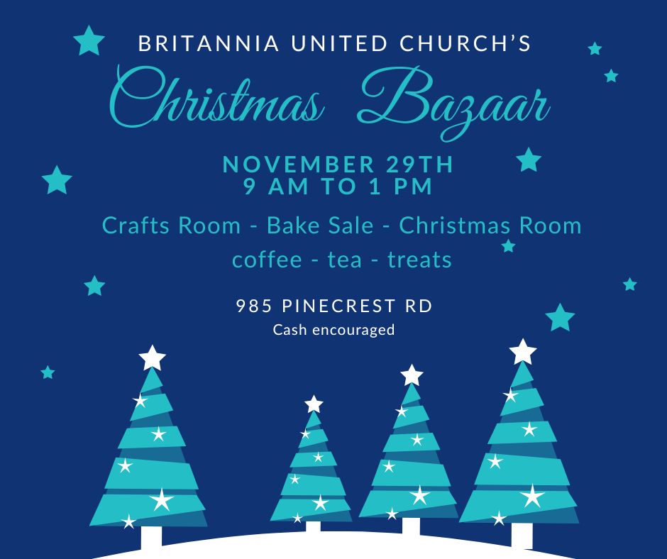 Blue Christmas Bazaar Event Program (Facebook Post)