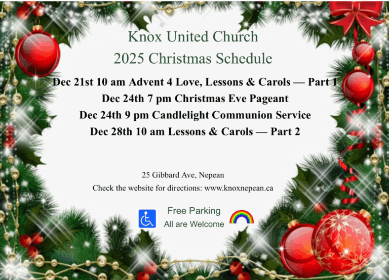 Advent and Christmas Eve Services
