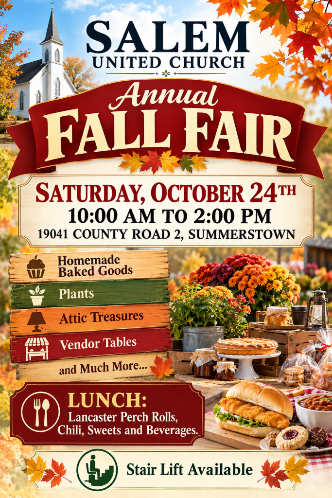 Salem United Church Fall Fair